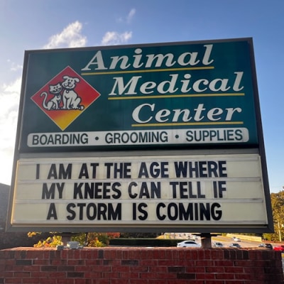 Animal Medical Center of Cumming Funny Sign