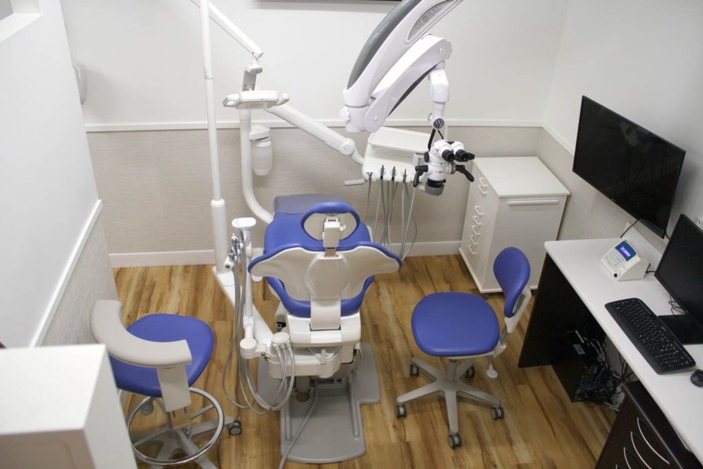 One of the exam rooms at Prairie Smiles Dental Group.