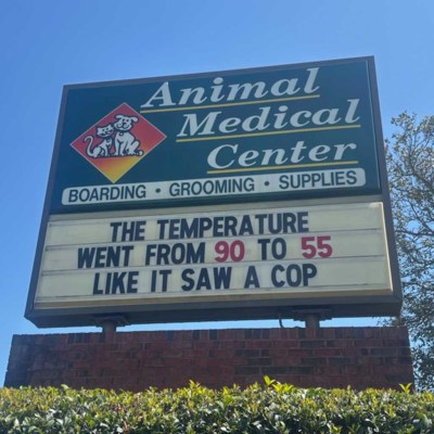 Animal Medical Center of Cumming Funny Sign