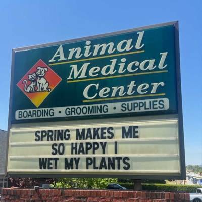 Animal Medical Center of Cumming Funny Sign