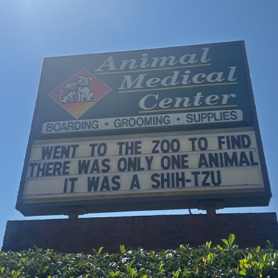 Animal Medical Center of Cumming Funny Sign