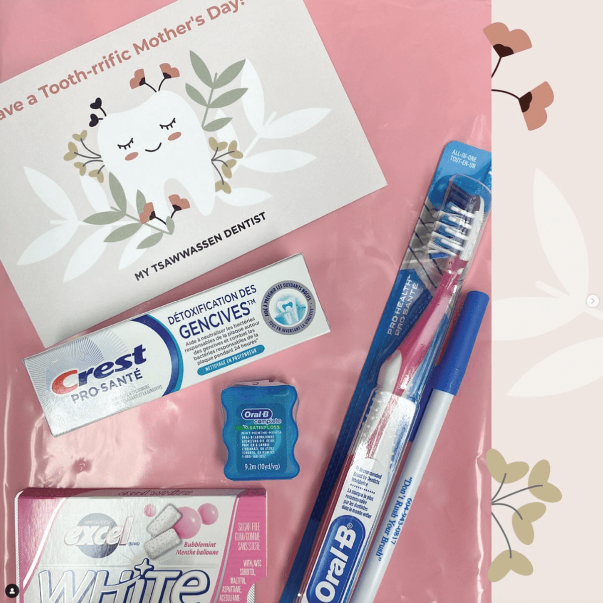 Pinktastic goody bags shared for Kinsman Mother's Day 2024!