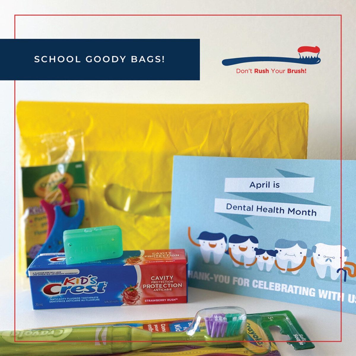 April is Dental Month! South Delta students get tooth goodie bag