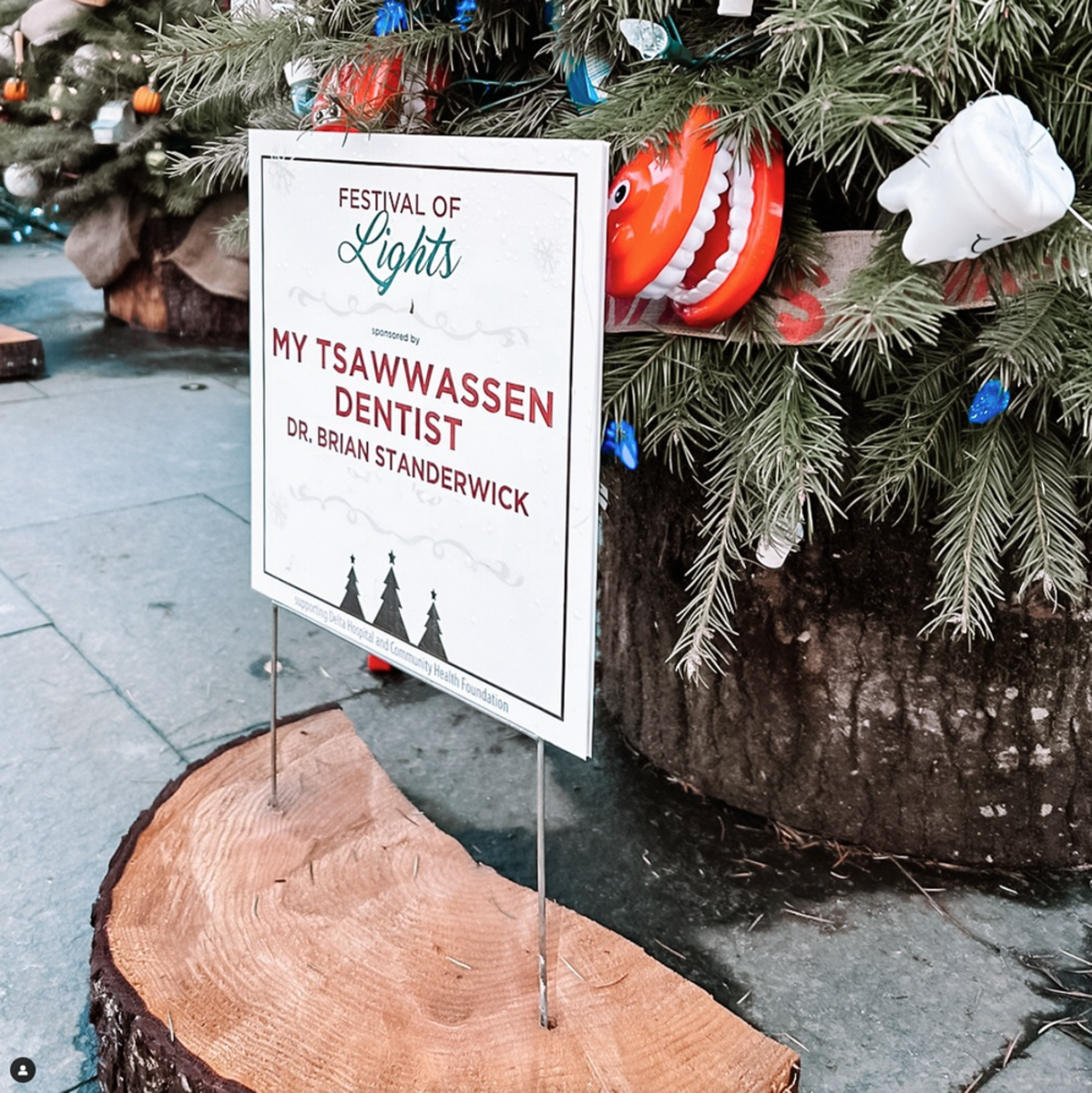 Joined Festival of Lights - Tsawwassen Springs with goodie bags.