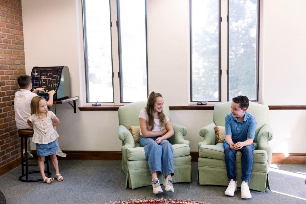 The waiting area at All Star Smiles Orthodontics.