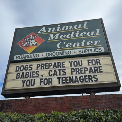 Animal Medical Center of Cumming Funny Sign