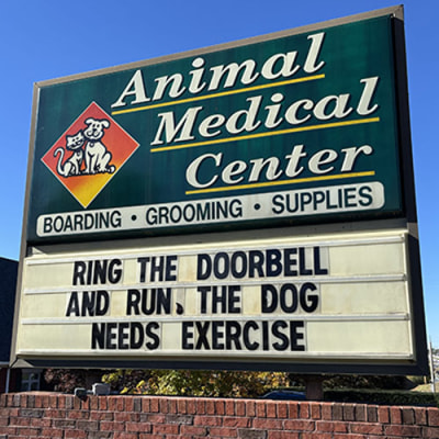 Animal Medical Center of Cumming Funny Sign