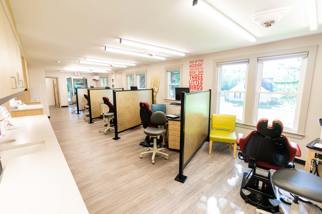 Exam area at Sturbridge Orthodontics.