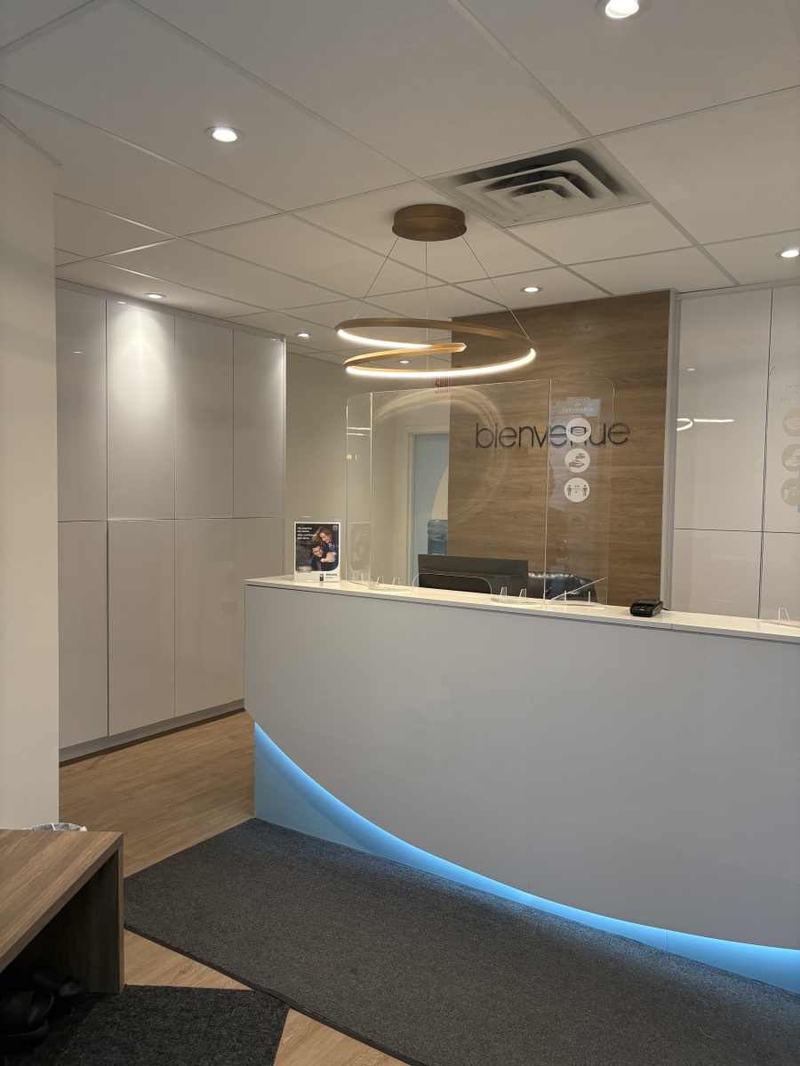Reception area.
