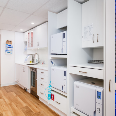 Sterilization area at Dandelion Dental