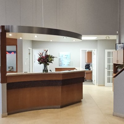 Reception area at Dentistry on Liverpool
