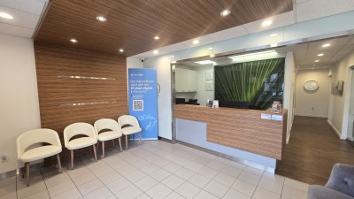 Reception area at Brush Dental Clinic