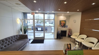 Waiting area at Brush Dental Clinic