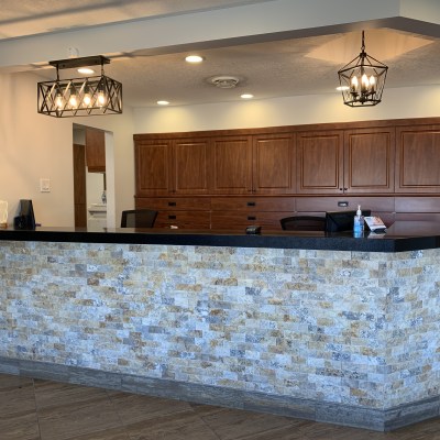 Reception desk at Ivory Dental