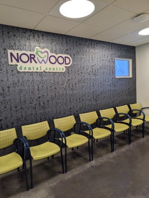 Waiting area at Norwood Dental
