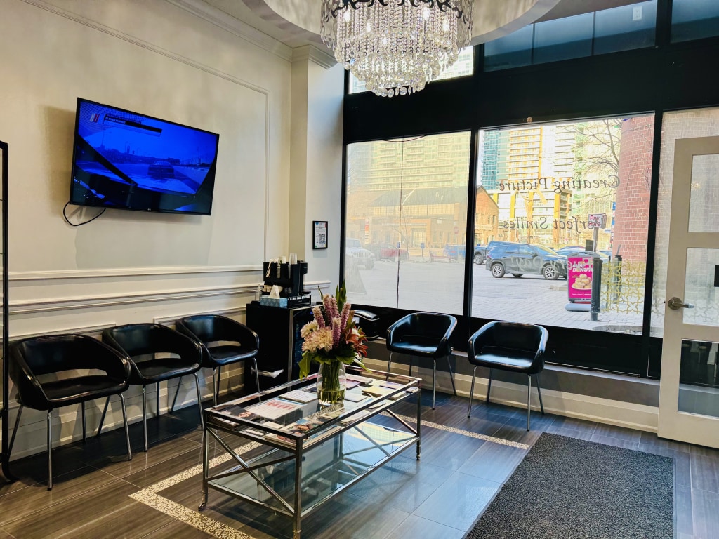 Waiting area at Portrait Dental