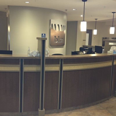 Reception area at Boucher Levesque Maltais Dental Centre