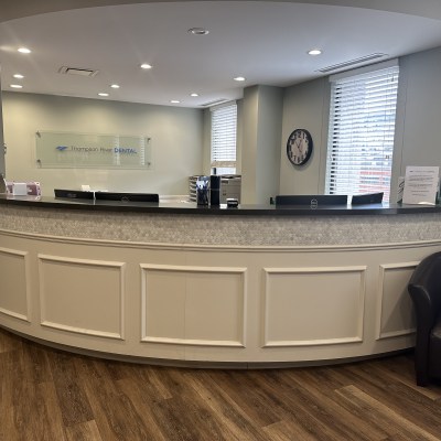 Reception area at Thompson River Dental