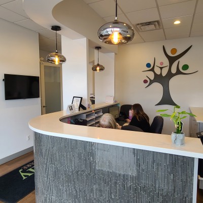 Reception desk at Family Dental Care