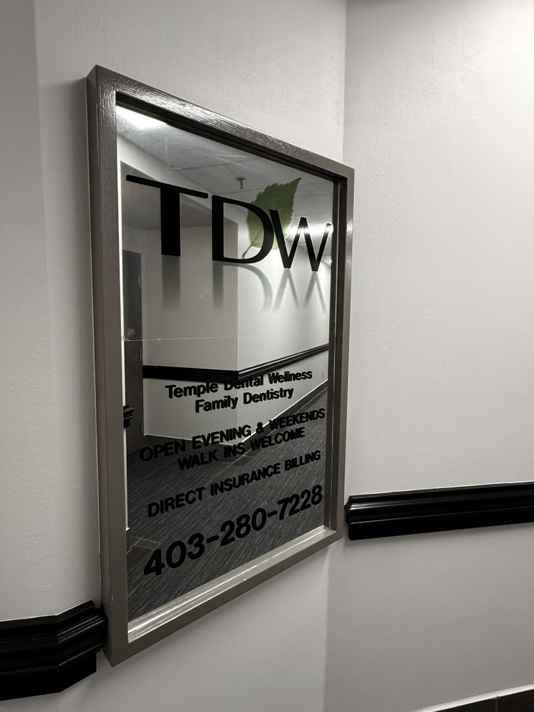 Signage at Temple Dental Wellness