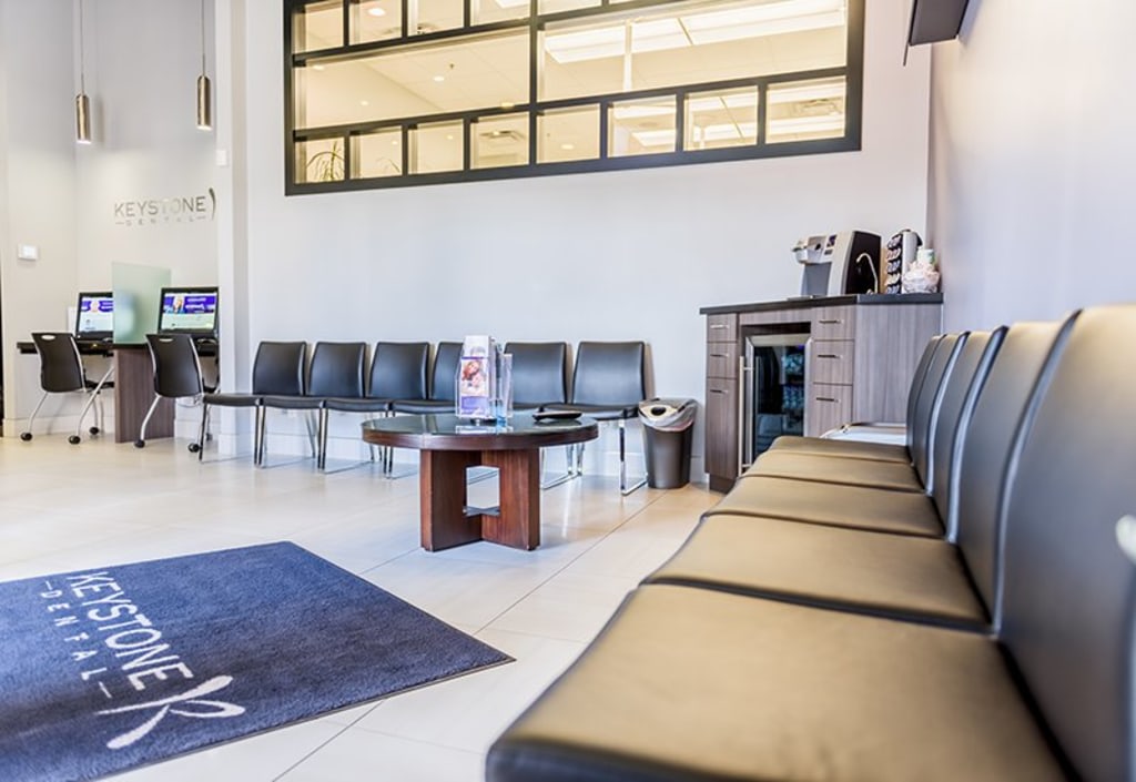 Waiting area at Keystone Dental