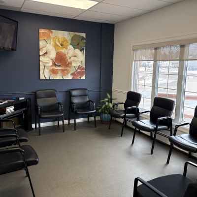 Waiting area at Cornwall Dental Care