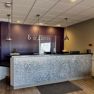 Reception desk at Spryfield Dentistry