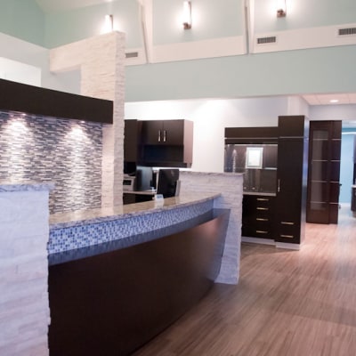Reception desk at Cedar Ridge Dental