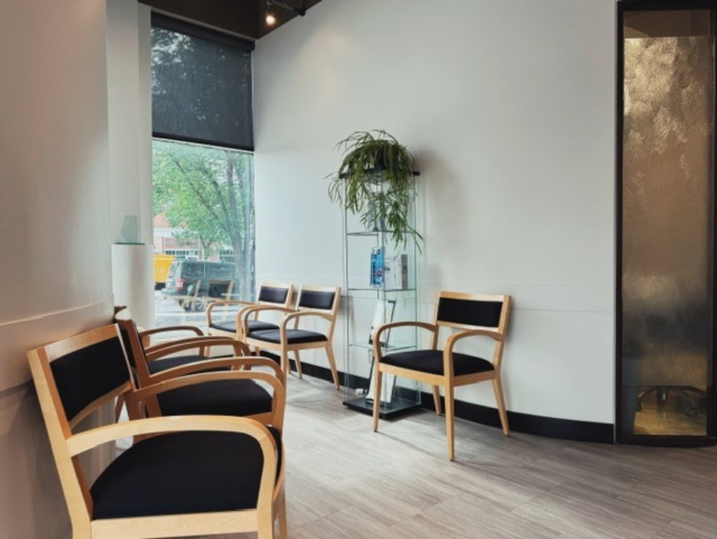 Waiting area at Garrison Woods Dental
