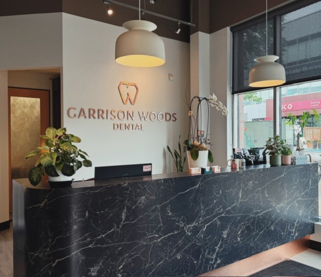 Reception area at Garrison Woods Dental