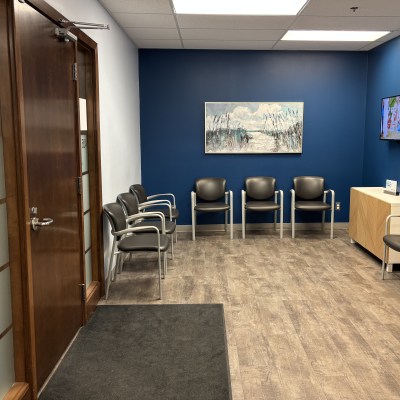 Waiting area at Gladstone Dental Centre
