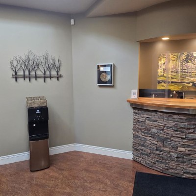 Reception area at Driftwood Dental