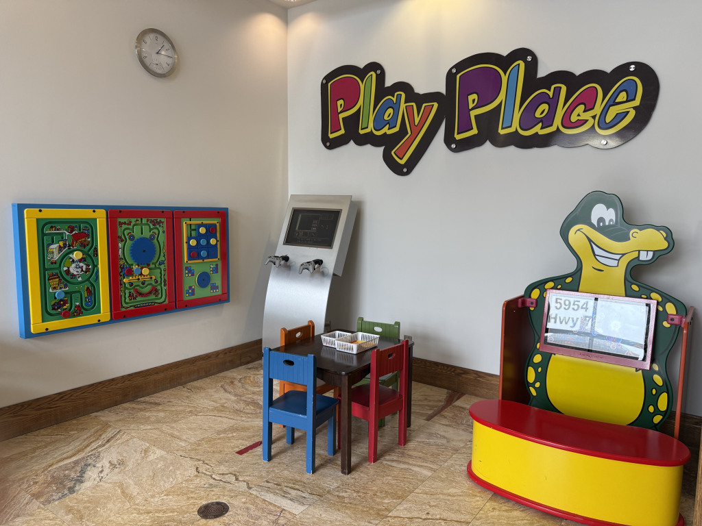 Children's play area at Markham 7 Dental