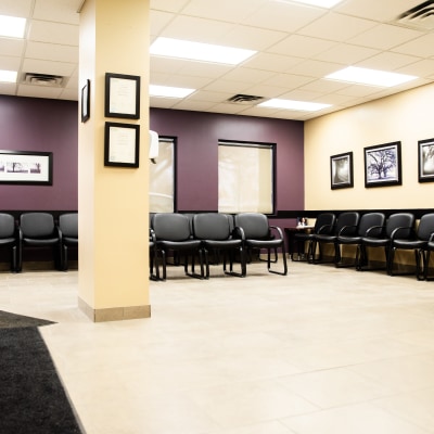 Waiting area at Hall Dental Centre