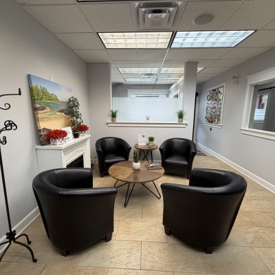 Waiting area at Comox Valley Dental Centre