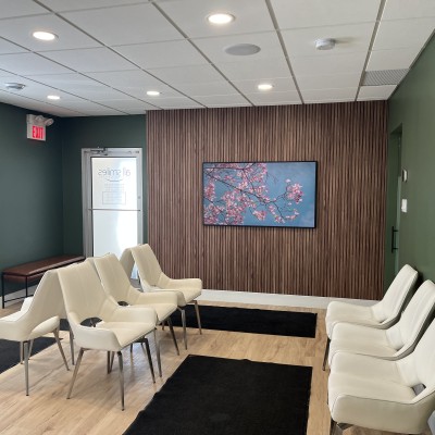 Waiting area at All Smiles Dental Centre
