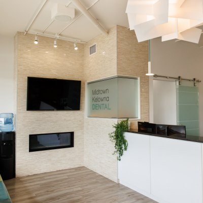 Reception area at Midtown Kelowna Dental