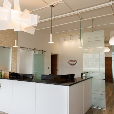 Reception area at Midtown Kelowna Dental
