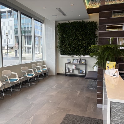 Waiting area at Landmark Dental Centre