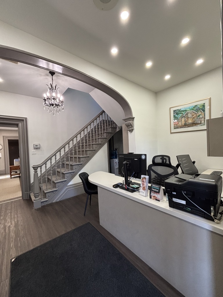 Reception area at EJC Dentistry