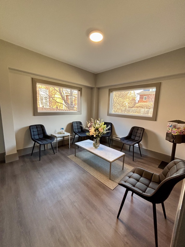 Waiting area at EJC Dentistry