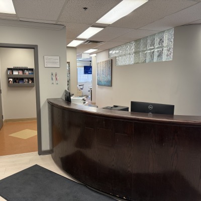 Reception desk at Cityview Family Dental Centre