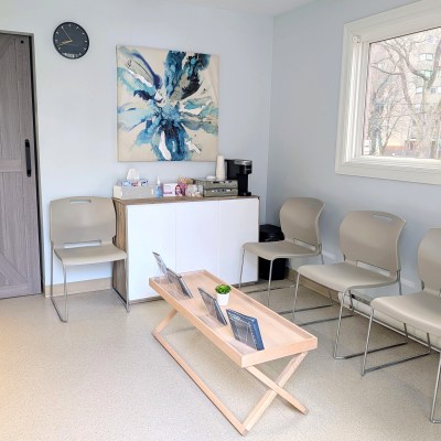Waiting area at Robie Street Dental Centre