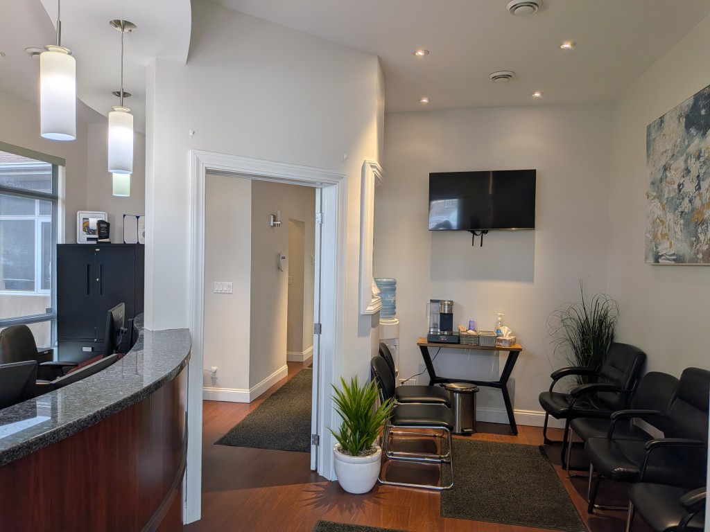 Waiting area at Dawson Dental