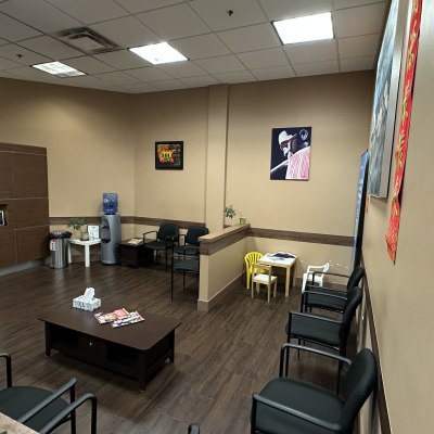 Waiting area at Alouette Dental Centre