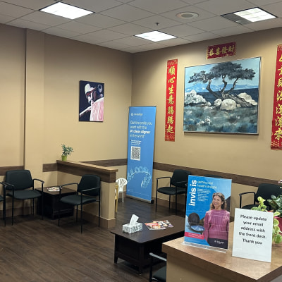 Waiting area at Alouette Dental Centre