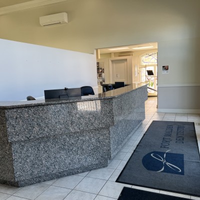 Reception area at Fort Malden Dentistry