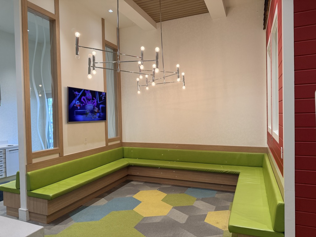 Waiting area at Treehouse Dental Care