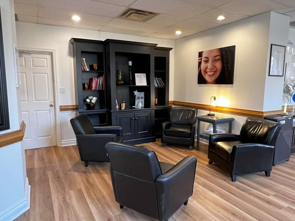 Waiting area at Belleville Dental Care