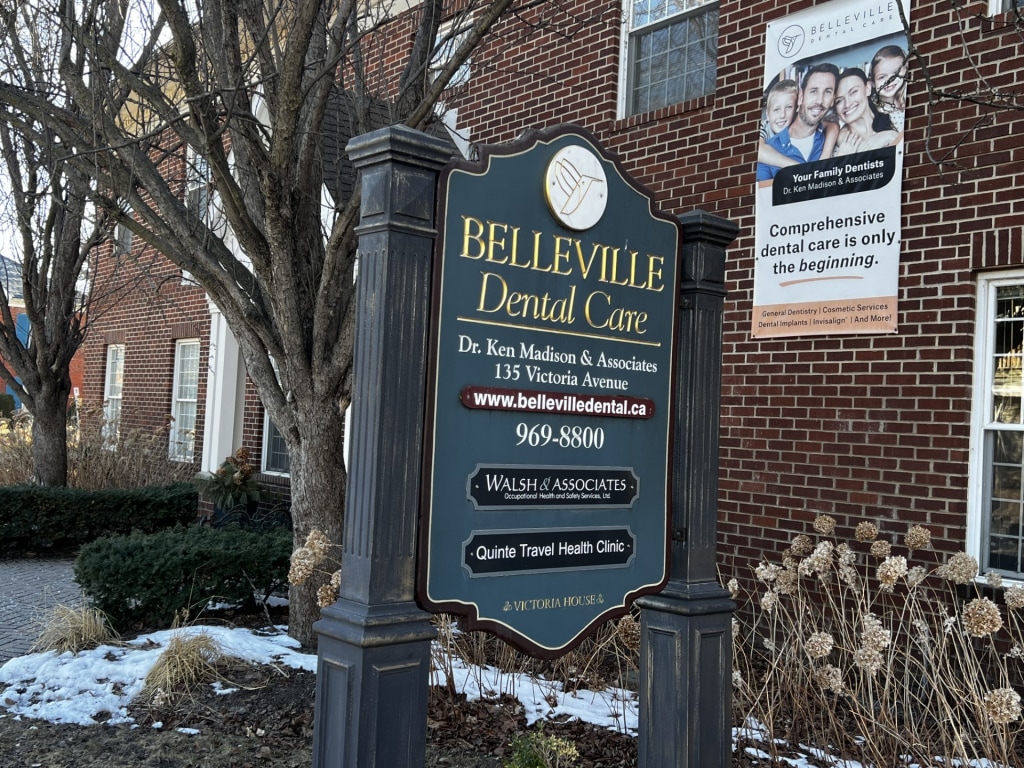 Signage at Belleville Dental Care
